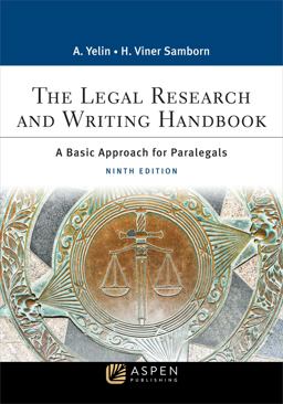 Legal Research and Writing Handbook A Basic Approach for Paralegals 9th 9781543826180 Front Cover