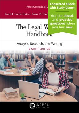 Legal Writing Handbook Analysis, Research, and Writing 8th 9781543830415 Front Cover