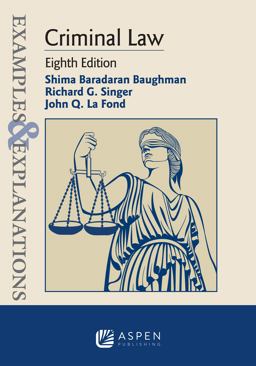 Examples & Explanations for Criminal Law:  9781543839357 Front Cover