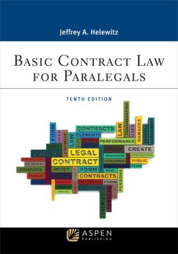 Basic Contract Law for Paralegals 10th 9781543839531 Front Cover