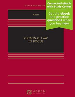 Criminal Law in Focus  9781543841398 Front Cover