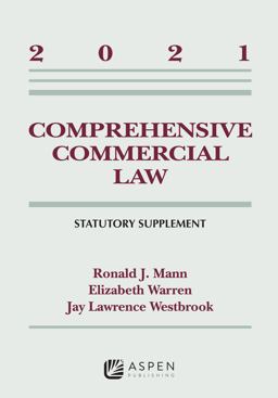 Comprehensive Commercial Law 2021 Statutory Supplement  9781543844597 Front Cover