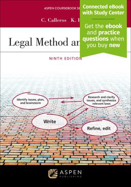 Legal Method and Writing I Predictive Writing 9th 9781543849516 Front Cover