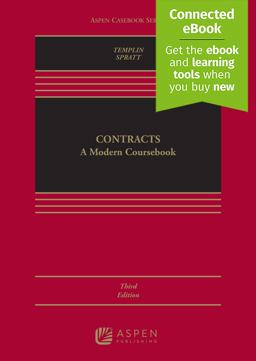 Contracts A Modern Coursebook [Connected EBook with Study Center] 3rd 9781543856453 Front Cover