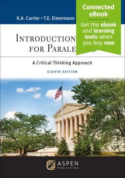     INTRODUCTION TO PARALEGAL STUDIES  9781543858471 Front Cover