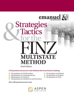 Strategies and Tactics for the Finz Multistate Method 6th 9781543858532 Front Cover