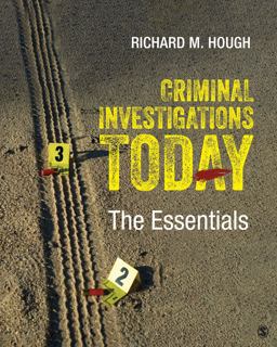 Criminal Investigations Today The Essentials  9781544308005 Front Cover