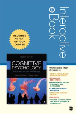 Cognitive Psychology Interactive Ebook: Theory, Process, and Methodology  9781544324852 Front Cover
