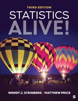 Statistics Alive! 3rd 9781544328263 Front Cover