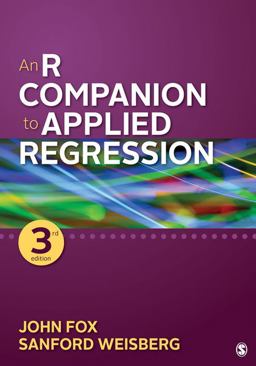 R Companion to Applied Regression 3rd 9781544336473 Front Cover