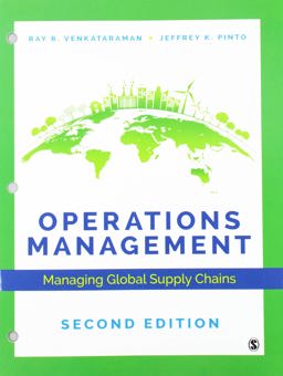 Operations Management: Managing Global Supply Chains  9781544339405 Front Cover