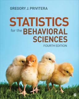 Statistics for the Behavioral Sciences 4th 9781544362816 Front Cover