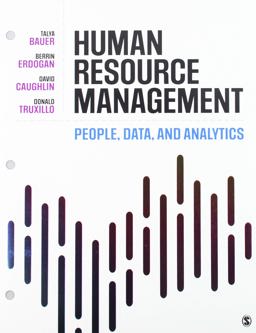 Human Resource Management People, Data, and Analytics  9781544364094 Front Cover