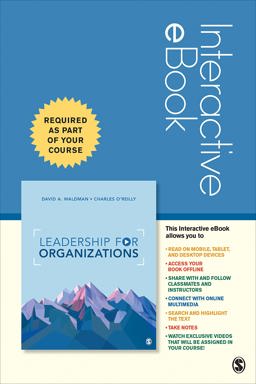 Leadership for Organizations - Interactive EBook