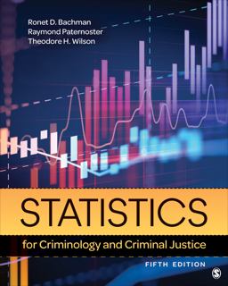 Statistics for Criminology and Criminal Justice 5th 9781544375700 Front Cover