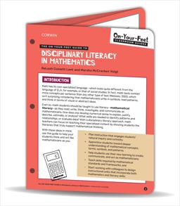The on-Your-Feet Guide to Disciplinary Literacy in Mathematics