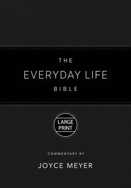 The Everyday Life Bible Large Print Black LeatherLuxe®