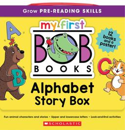 My First Bob Books - Alphabet Story Box | Phonics, Letter Sounds, Ages 3 and up, Pre-K | (Reading Readiness)