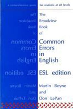 The Broadview Book of Common Errors in English ESL Edition