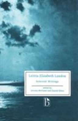 Laetitia Elizabeth Landon Selected Writings  9781551111353 Front Cover