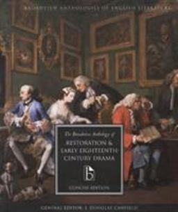 Broadview Anthology of Restoration and Early Eighteenth-Century Drama  9781551115818 Front Cover