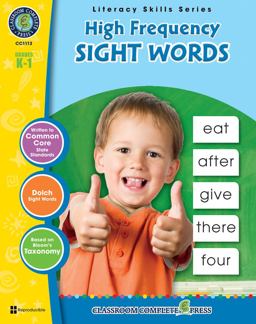 High-Frequency Sight Words, Grades K-1