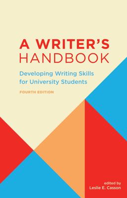 Writer's Handbook Developing Writing Skills for University Students 4th 9781554813704 Front Cover