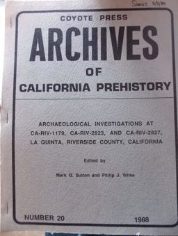 Archaeological Investigations at CA-RIV-1179, CA-RIV-2823 and CA-RIV-2827, La Quinta, Riverside County, California