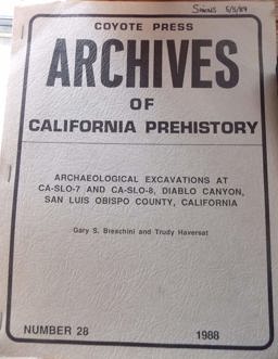 Archaeological Excavations at CA-SLO-7 and CA-SLO-8, Diablo Canyon, San Luis Obispo County, California