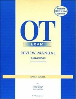 Occupational Therapy Exam Review Manual 3rd 9781556425165 Front Cover