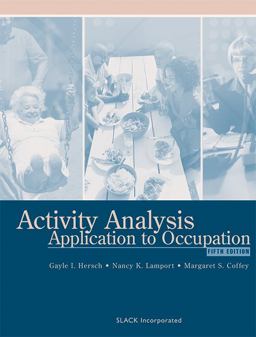 Activity Analysis Application to Occupation 5th 9781556426766 Front Cover