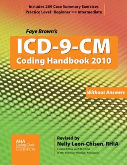ICD-9-CM Coding Handbook, without Answers, 2010 Revised Edition 2010th 9781556483615 Front Cover