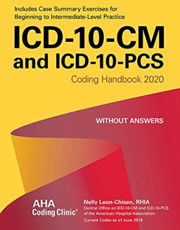 ICD-10-CM and Icd-10-pcs Coding Handbook, Without Answers 2020:  9781556484476 Front Cover