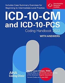 ICD-10-CM and ICD-10-PCs Coding Handbook with Answers 2022  9781556484605 Front Cover