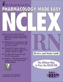 Chicago Review Press Pharmacology Made Easy for NCLEX-RN Review and Study Guide  9781556523915 Front Cover