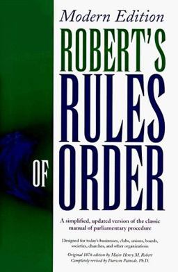 Robert's Rules of Order