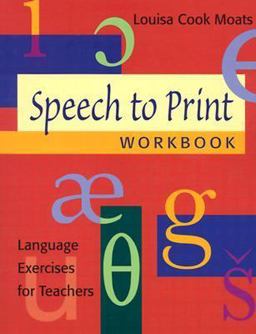 Speech to Print Workbook Language Exercises for Teachers  9781557666307 Front Cover