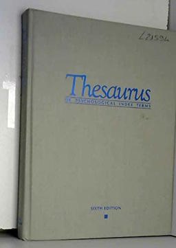 Thesaurus of Psychological Index Terms