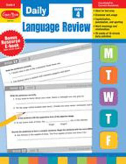 Daily Language Review Grade 4  9781557996589 Front Cover