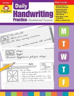 Daily Handwriting Traditional Cursive  9781557997548 Front Cover