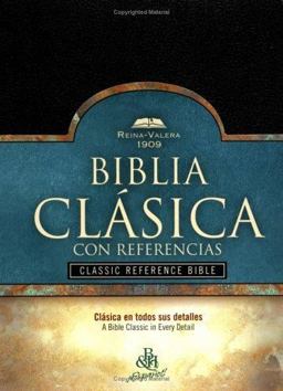 RV 1909 Biblia Clï¿½sica con Referencia, Negro Imitaciï¿½n Piel  9781558199545 Front Cover