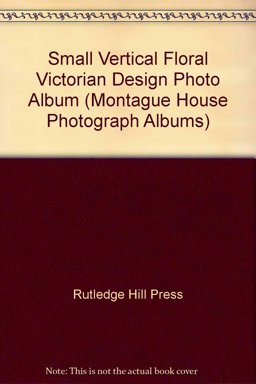 Small Vertical Floral Victorian Design Photo Album