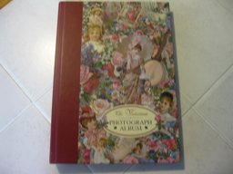 Large Vertical Floral Victorian Design Photo Album