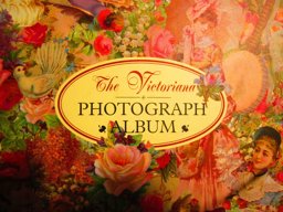 Large Horizontal Floral Victorian Design Photo Album