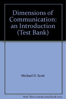 Dimensions of Communication and Test Bank