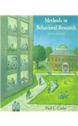 Methods in Behavioral Research 6th 1996 Revised  9781559346597 Front Cover
