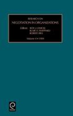 Research on Negotiation in Organizations