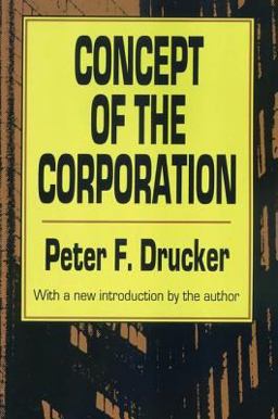Concept of the Corporation  9781560006251 Front Cover
