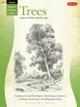 Drawing: Trees with William F. Powell Learn to Paint Step by Step  9781560103455 Front Cover
