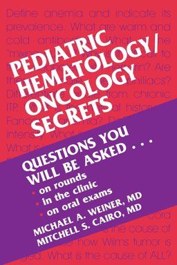 Pediatric Hematology/Oncology Secrets  9781560534440 Front Cover